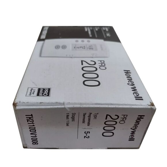 new Honeywell PRO 2000 Programmable 1H/1C Vertical Thermostat TH2110DV1008 - Picture 3 of 4